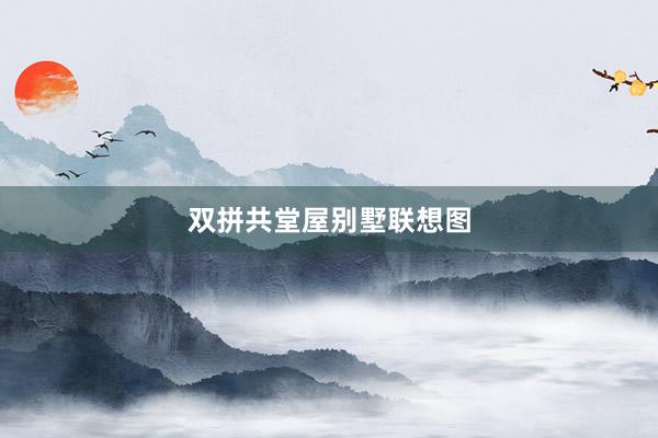 双拼共堂屋别墅联想图